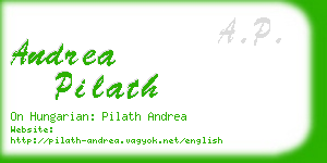 andrea pilath business card